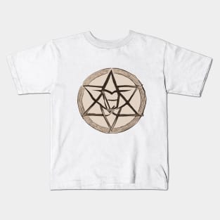 Pentagram Beige Shadow Silhouette Anime Style Collection No. 270 Kids T-Shirt